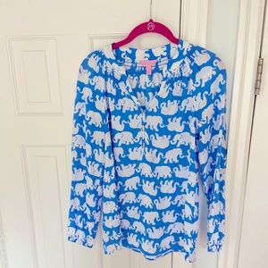 Lily Pulitzer XS Elsa silk top!